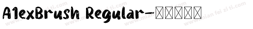 A1exBrush Regular字体转换